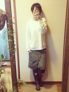 「G-STAR RAW（ジースターロゥ）のアイテム（スタジャン）」を使った、もこさん（レディース・165cm）の春コーディネート