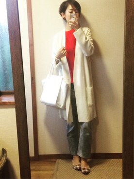 「gallery（ギャラリー）のアイテム」を使った、もこさん（レディース・165cm）の秋コーディネート