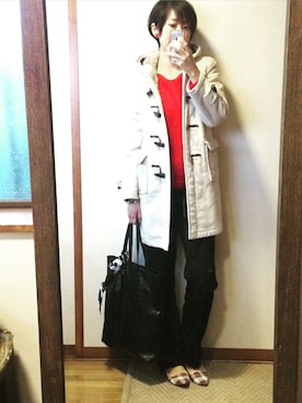 「gallery（ギャラリー）のアイテム」を使った、もこさん（レディース・165cm）の冬コーディネート