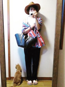 「NEI（ネイ）のアイテム」を使った、もこさん（レディース・165cm）の夏コーディネート