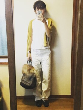 「COMPILATION（コンピレーション）のアイテム」を使った、もこさん（レディース・165cm）の秋コーディネート