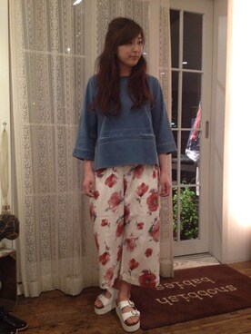 「アイテム（パンツ）」を使った、29qさん（レディース・158cm）の春コーディネート