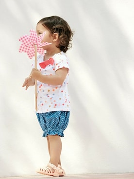 「PETIT BATEAU（プチバトー）のアイテム」を使った、PETIT BATEAUさん（キッズ・85cm）の春コーディネート