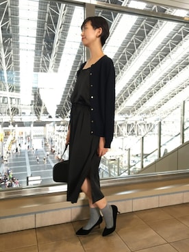 「LE JUN（ルジュン）のアイテム」を使った、MOMOKOさん（レディース・165cm）の夏コーディネート