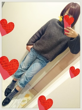 「FROMFIRST musee（フロムファーストミュゼ）のアイテム（アクセサリー）」を使った、まるちゃんさん（レディース・151cm）の冬コーディネート