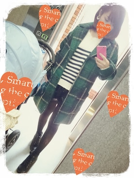 「FROMFIRST musee（フロムファーストミュゼ）のアイテム（チェスターコート）」を使った、まるちゃんさん（レディース・151cm）の冬コーディネート