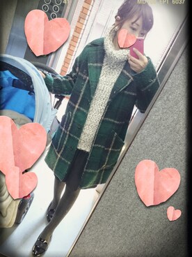 「FROMFIRST musee（フロムファーストミュゼ）のアイテム（チェスターコート）」を使った、まるちゃんさん（レディース・151cm）の冬コーディネート
