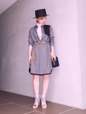 Shiori Adachiさん（レディース・153cm）の夏コーディネート