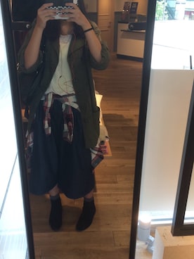 「ローリーズファーム(LOWRYS FARM)」｜「アイテム（ナイロンジャケット）」を使った、Minami.Nさん（レディース・171cm）の秋コーディネート