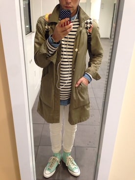 「Addict CONVERSE（アディクト　コンバース）のアイテム」を使った、D★sukeさん（メンズ・179cm）の春コーディネート