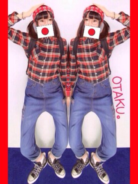 「WEGO（ウィゴー）のアイテム（メガネ、ブラック系）」を使った、(( リコ ))さん（レディース・172cm）の冬コーディネート