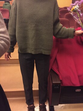 「ORIS（オリス）のアイテム（シューズ）」を使った、Lesley さん（レディース・160cm）の冬コーディネート