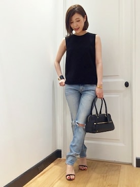 J&M DAVIDSON MINI VIVI カーフ J&M Davidson（J＆Mデヴィッドソン）MINI VIVI #BLACK | Lin