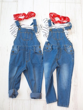 「GLOBAL WORK（グローバルワーク）のアイテム（オールインワン・サロペット）」を使った、cotacotaさん（レディース・155cm）の秋コーディネート