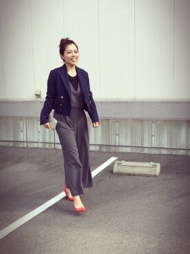 「Carlie e felice（カーリーエフェリーチェ）のアイテム（パンプス）」を使った、kayoko.yanoさん（レディース・151cm）の夏コーディネート