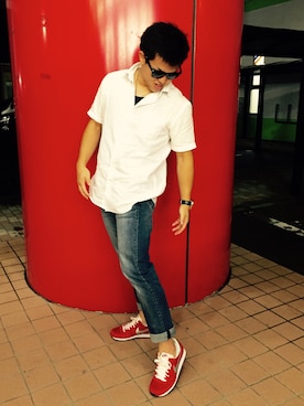 「NESTA（ネスタ）のアイテム」を使った、やーすさん（メンズ・170cm）の夏コーディネート