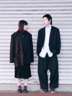 「アイテム（テーラードジャケット）」を使った、加藤貴也さん（メンズ・175cm・10代）の冬コーディネート