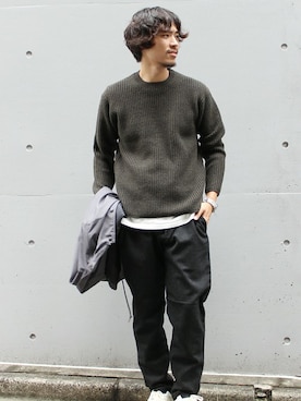 「JOURNAL STANDARD（ジャーナルスタンダード）のアイテム（ブルゾン）」を使った、SHIGEさん（メンズ・175cm）の秋コーディネート