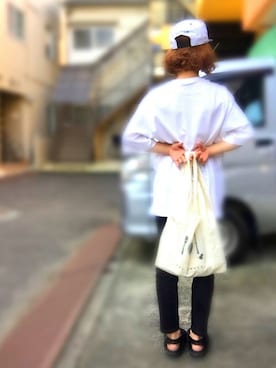 「WU-TANG（ウータン）のアイテム」を使った、アクロン🚛🎶さん（レディース・163cm）の春コーディネート