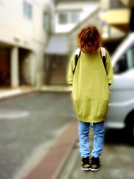 「アイテム（ラッピングキット、グリーン系）」を使った、アクロン🚛🎶さん（レディース・163cm）の秋コーディネート