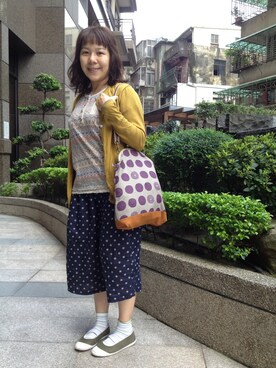 「handmade」｜「アイテム（ブルゾン）」を使った、花鼠小君さん（レディース・153cm）の秋コーディネート