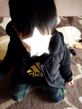 Aaaa.☆さん（キッズ・100cm）の冬コーディネート