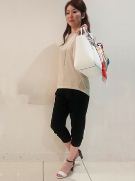 「UNTITLED（アンタイトル）のアイテム（財布/小物）」を使った、UNTITLEDさん（レディース・167cm）の春コーディネート