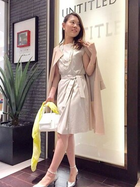 「UNTITLED（アンタイトル）のアイテム（その他アウター）」を使った、UNTITLEDさん（レディース・169cm）の春コーディネート