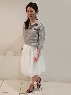 「UNTITLED（アンタイトル）のアイテム（サンダル）」を使った、UNTITLEDさん（レディース・167cm）の春コーディネート