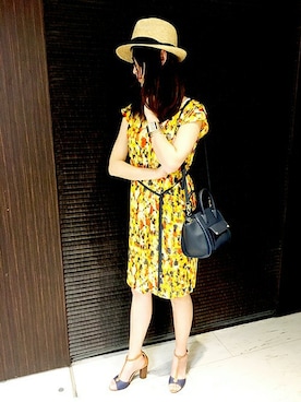 「UNTITLED（アンタイトル）のアイテム（帽子）」を使った、UNTITLEDさん（レディース・164cm）の春コーディネート