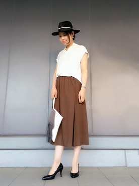 「フロントイン」｜UNTITLEDさん（レディース・169cm）の夏コーディネート