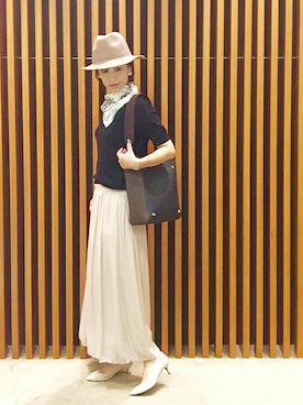 「UNTITLED（アンタイトル）のアイテム（帽子）」を使った、UNTITLEDさん（レディース・169cm）の夏コーディネート