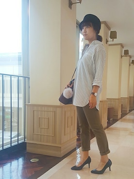 「UNTITLED（アンタイトル）のアイテム（帽子）」を使った、UNTITLEDさん（レディース・163cm）の夏コーディネート