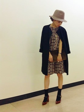 「UNTITLED（アンタイトル）のアイテム（帽子）」を使った、UNTITLEDさん（レディース・160cm）の秋コーディネート