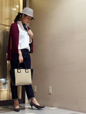 「UNTITLED（アンタイトル）のアイテム（帽子）」を使った、UNTITLEDさん（レディース・169cm）の秋コーディネート