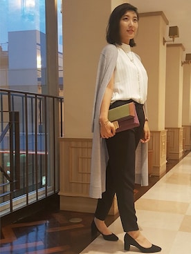 「UNTITLED（アンタイトル）のアイテム（バングル/リストバンド）」を使った、UNTITLEDさん（レディース・163cm）の秋コーディネート