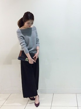 「UNTITLED（アンタイトル）の◆ドレッサーパンプス(7.5cmヒール)（パンプス）」を使った、UNTITLEDさん（レディース・167cm）の秋コーディネート