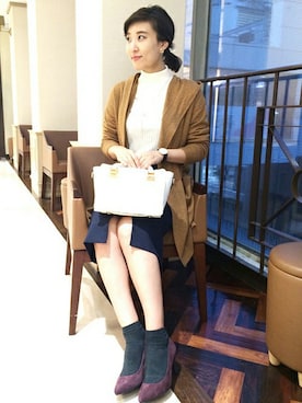 「UNTITLED（アンタイトル）のアイテム（スカート）」を使った、UNTITLEDさん（レディース・163cm）の秋コーディネート