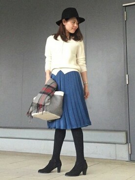 「UNTITLED（アンタイトル）のアイテム（帽子）」を使った、UNTITLEDさん（レディース・169cm）の秋コーディネート