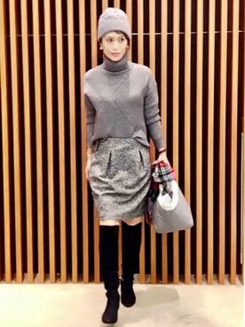 「UNTITLED（アンタイトル）のアイテム（帽子）」を使った、UNTITLEDさん（レディース・169cm）の秋コーディネート