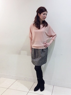 「UNTITLED（アンタイトル）のアイテム（ブーツ）」を使った、UNTITLEDさん（レディース・167cm）の秋コーディネート