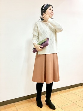 「UNTITLED（アンタイトル）のアイテム（ブーツ）」を使った、UNTITLEDさん（レディース・163cm）の秋コーディネート