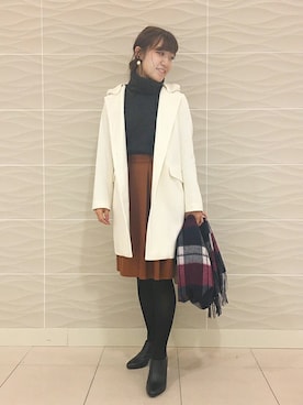 「UNTITLED（アンタイトル）のアイテム（その他アウター）」を使った、UNTITLEDさん（レディース・160cm）の冬コーディネート