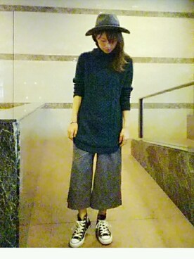 「ゆるずる」｜「アイテム（帽子）」を使った、yurikoさん（レディース・155cm）の秋コーディネート