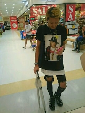 「リメイクデニム」｜「アイテム（タンクトップ）」を使った、yurikoさん（レディース・155cm）の夏コーディネート