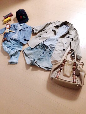 「JOURNAL STANDARD（ジャーナルスタンダード）のアイテム（Tシャツ/カットソー）」を使った、ancoroさん（キッズ・80cm）の春コーディネート
