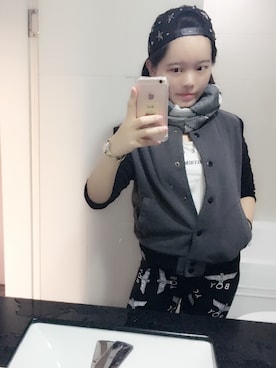 「SPAO（スパオ）のアイテム（その他アウター）」を使った、Bonnie_YiYiTanさん（レディース・162cm）の夏コーディネート