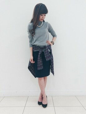 TOMOEさん（レディース・157cm）の冬コーディネート