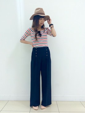 「マリン」｜TOMOEさん（レディース・157cm）の冬コーディネート