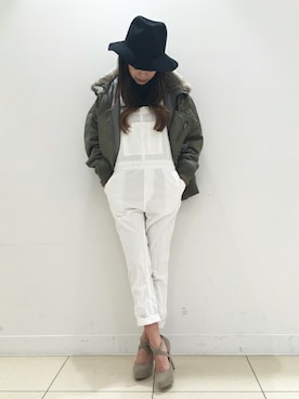 「DRWCYS（ドロシーズ）のアイテム（その他アウター）」を使った、TOMOEさん（レディース・157cm）の冬コーディネート